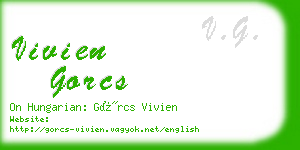 vivien gorcs business card